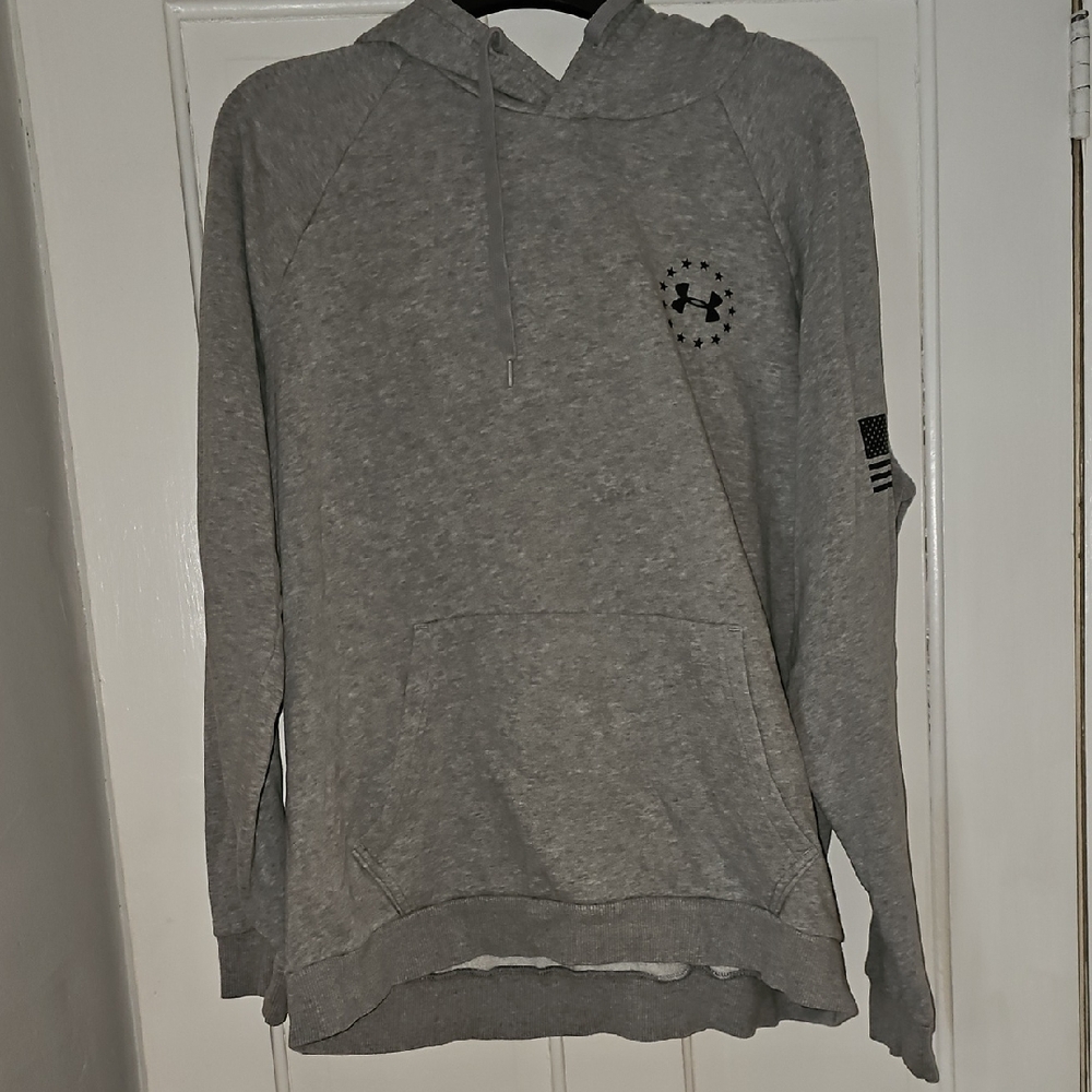 Under Armour Heather Gray Pullover Hoodie